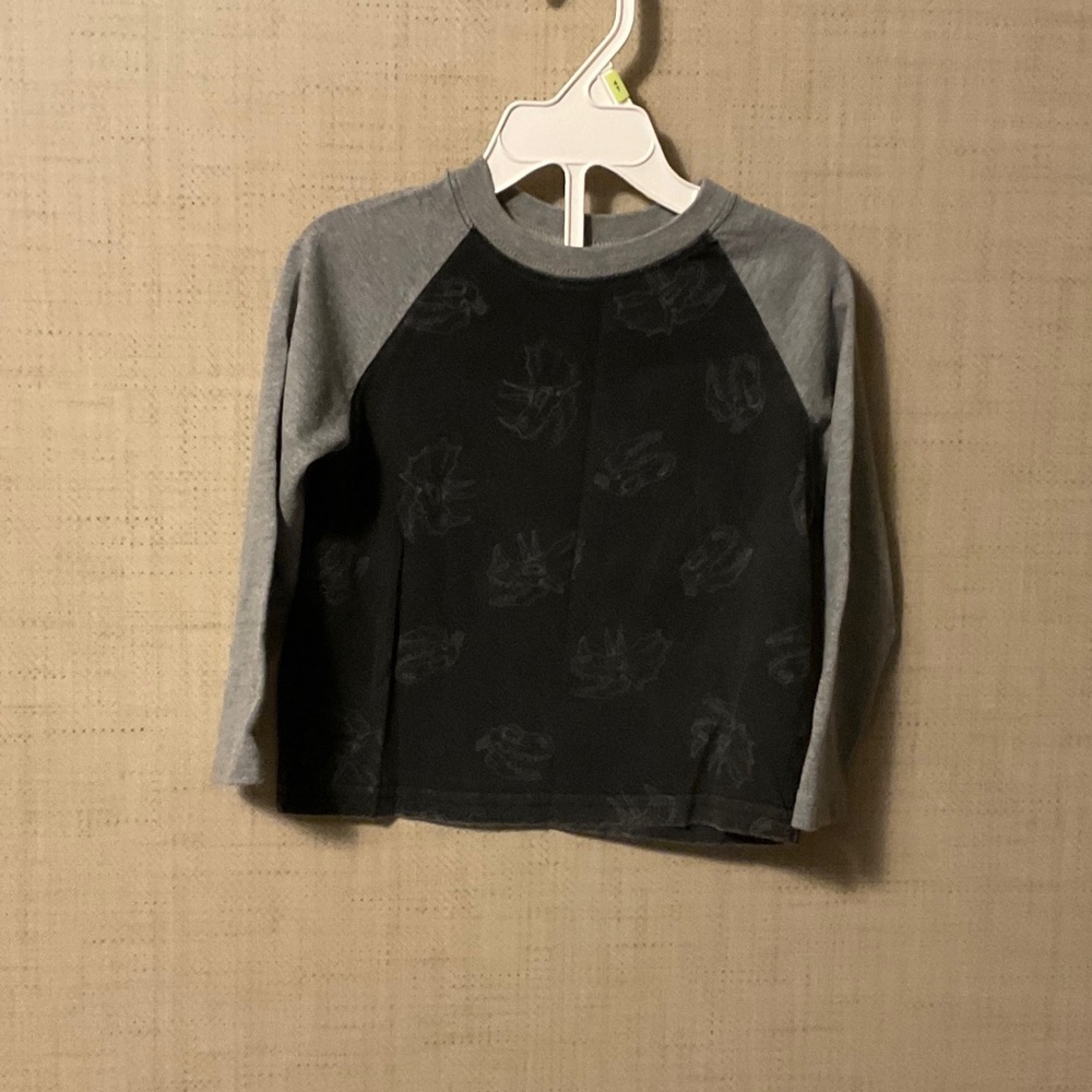 Garanimals Black and Gray Kids Raglan Tee